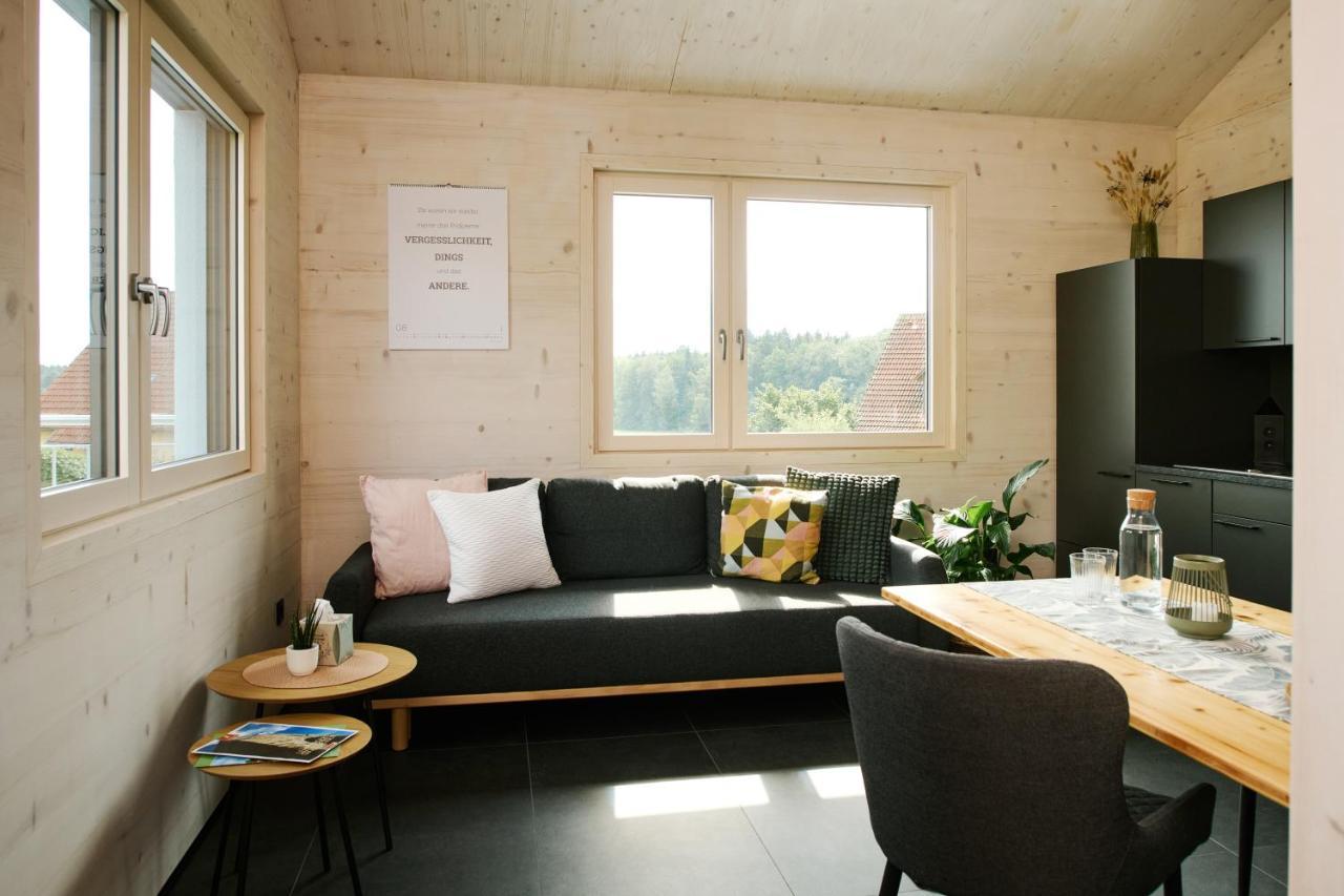 Ferienwohnung Holzgenuss Lehrberg Exterior foto